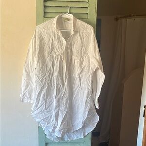 Jaded Gypsy White Button-Up Shirt O/S